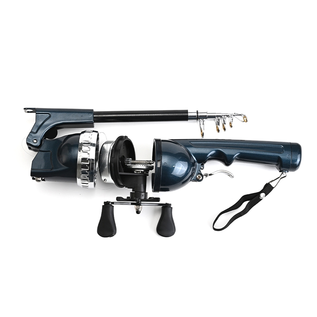 Fishing Line - X59A_Portable Folding Fishing Rod Telescopic Fly